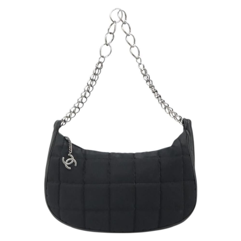 Chanel Choco Bar Chain Shoulder Bag Black